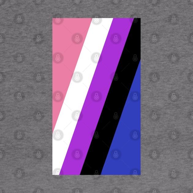 Proud Gender Fluid Pride Flag (Proud LGBTQ+ Community Pride Flag) v2 by Teeworthy Designs